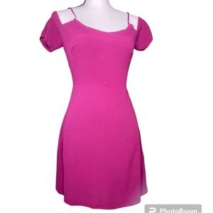 Reformation hot pink mini dress 8